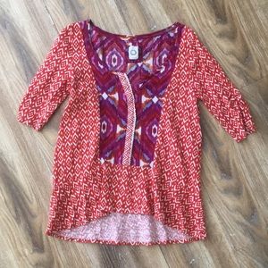 Akemi + Kin Anthropologie Ikat Top